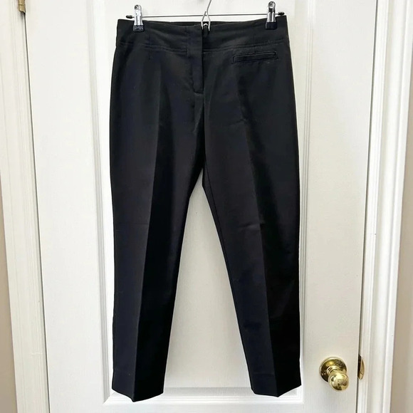 Ricki’s Slim Fit Ankle Slit Cropped Pants Cotton Sateen Black Size 0 - Picture 3 of 16